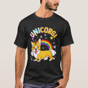 キッズユニコーンコルギクロスオーバーユニコルギ Tシャツ