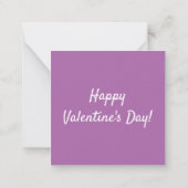 キッズユニコーン顔ピンクバレンティンズデイノートカード ノートカード (裏面)