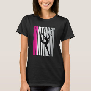キッズユースピンク新体操誕生日ファン Tシャツ