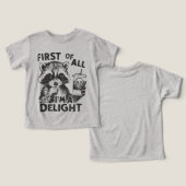 キッズラおもしろいクーンTシャツ (デザイン正面&裏面)