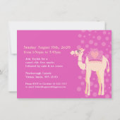 キッズラクダ12歳の誕生日招待状 招待状 (裏面)