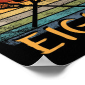 キッズラクロス誕生日8歳ラクロス8th Bir ポスター (角)