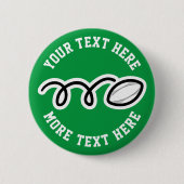 キッズラグビー誕生日パーティーの好きカスタムチーム名 缶バッジ (正面)