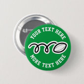 キッズラグビー誕生日パーティーの好きカスタムチーム名 缶バッジ (正面&裏面)