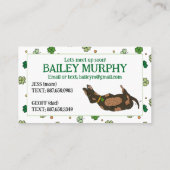 キッズラッキークローバー遊デートモマ連絡イカード コーリングカード (裏面)