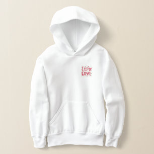 キッズラブルTシャツフード付きスウェットシャツ