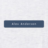 キッズラベルに青い緑のスキニーアイアン ラベル (デザイン1)