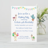 キッズラマサボス誕生日パーティーへの招待 招待状 (スタンド正面)