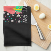 キッズラマ2歳ピンクラマ2歳 キッチンタオル (四つ折り)