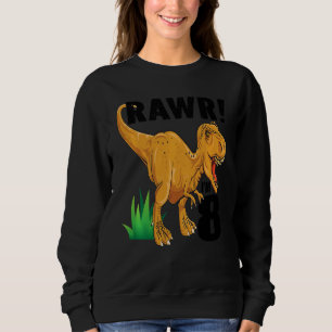 キッズラーI'm 8 Dinosaurレックス8誕生日Child Gi スウェットシャツ