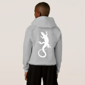 キッズリザードフード付きスウェットシャツキッズフードリザードジャケット (裏面フル)