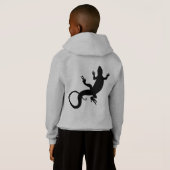 キッズリザードフード付きスウェットシャツキッズフードリザードジャケット (裏面フル)