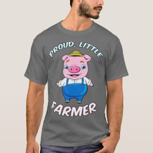 キッズリッ誇りを持ったト農家シャツピグ農業ボーイ Tシャツ