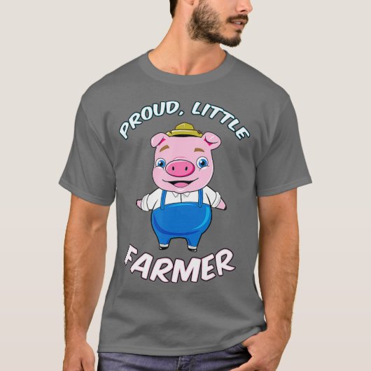 キッズリッ誇りを持ったト農家シャツピグ農業ボーイ Tシャツ (正面)