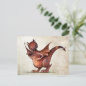 キッズリトルおもしろいドラゴン ポストカード (スタンド正面)