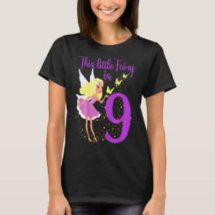 キッズリトルフェアリーガール9th誕生日9歳ファ tシャツ