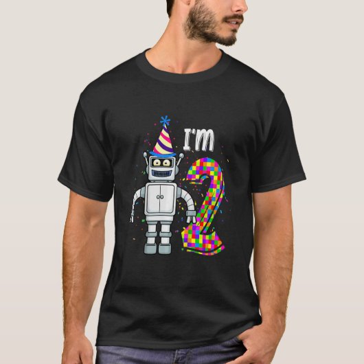 キッズリトルロボット私は2歳ロボット科学2 Tシャツ (正面)