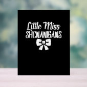 キッズリトルShenanigansかわいいSt patricks dayキ アクリルサイン (ニュートラル)