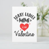 キッズリマリーレディースミミは私のバレンタインデーのギフトである 出欠カード (スタンド正面)