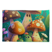 キッズルームに可愛いキノコ 枕カバー (裏面)