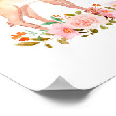 キッズルームデコレーション ポスター フォックス フラワーズ 保育園ポスター (角)