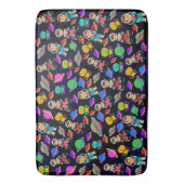 キッズルームレトロロボット・宇宙飛行士 バスマット (正面縦)