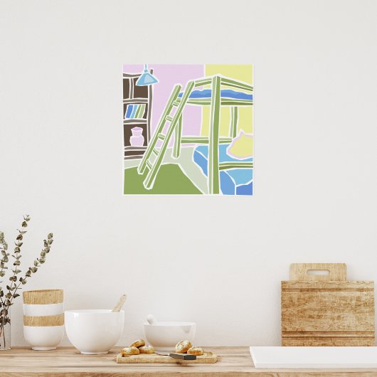 キッズルーム ポスター (キッチン)