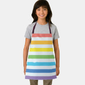 キッズレインボーオールオーバープリントエプロン、小 エプロン (インサイチュ)