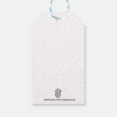 キッズレインボーカッコいいカラフルかわいい恐竜 ギフトタグ (裏面)