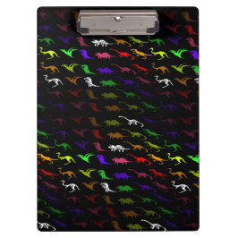 キッズレインボーカッコいいカラフルかわいい恐竜 クリップボード