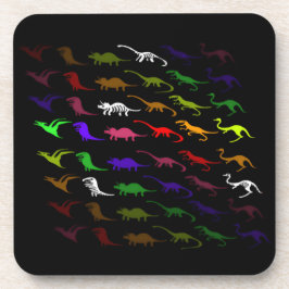キッズレインボーカッコいいカラフルかわいい恐竜 コースター