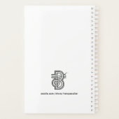 キッズレインボーカッコいいカラフルかわいい恐竜 プランナー手帳 (裏面)