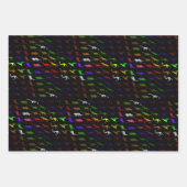 キッズレインボーカッコいいカラフルかわいい恐竜 ラッピングペーパーシート (正面3)