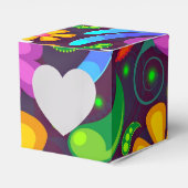 キッズレインボーカラー抽象芸術 フェイバーボックス (正面サイド)