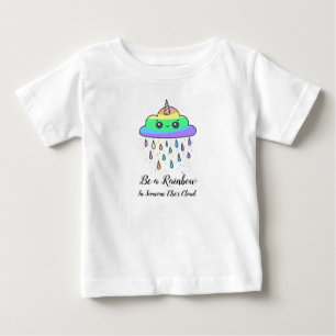 キッズレインボークラウドグラフィックティー ベビーTシャツ