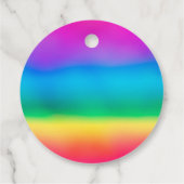 キッズレインボーグラデーションユニコーンシルエット フェイバータグ (裏面)