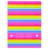 キッズレインボーストライプズのフルネームのクリップボード クリップボード (裏面)