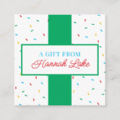 キッズレインボースプレイスメントエンクロージャーノートカード エンクロージャーカード (正面)