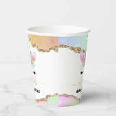 キッズレインボーユニコーンバースデーパーティー 紙コップ (右)