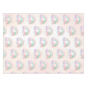 キッズレインボー魔法ティーポット誕生日 テーブルクロス (正面(横))