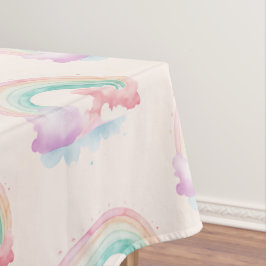 キッズレインボー魔法ティーポット誕生日 テーブルクロス
