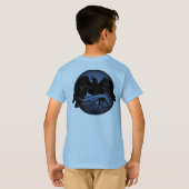 キッズレイヴンジャケットフード付きスウェットシャツキッズレイヴンアートジャケット Tシャツ (裏面フル)