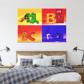 キッズレターをキャンバスにラップ キャンバスプリント (インサイチュ (寝室))