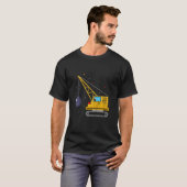 キッズレッキング玉掘削機破壊構造 Tシャツ (正面フル)