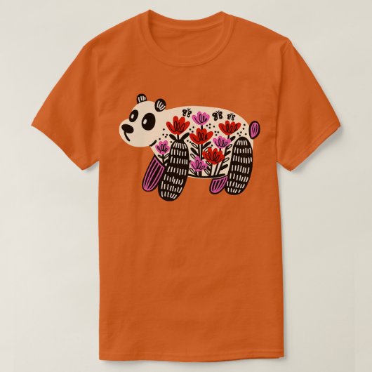 キッズレッドパンダ Tシャツ (デザイン正面)