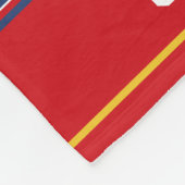 キッズレッドパーソナライズされたス数々のポーツフリーススロー フリースブランケット (角)