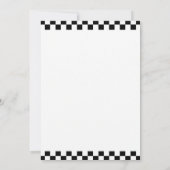 キッズレッドモダンモンスタートラックバースデーパーティー 招待状 (裏面)