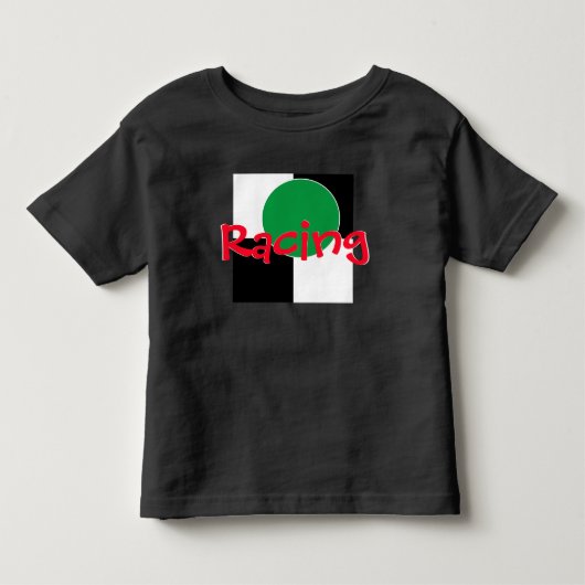 キッズレッドレーシング トドラーTシャツ (正面)
