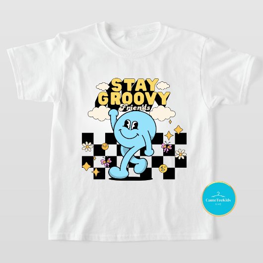 キッズレトロシャツ | Groovy Tシャツの使用 Tシャツ