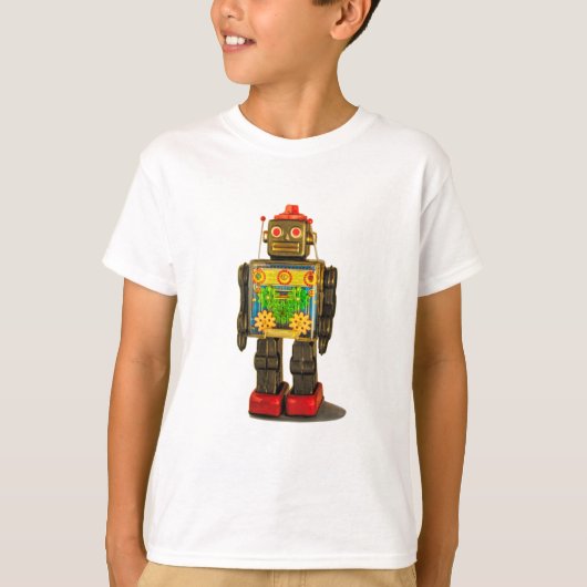 キッズレトロロボットTシャツ Tシャツ (正面)